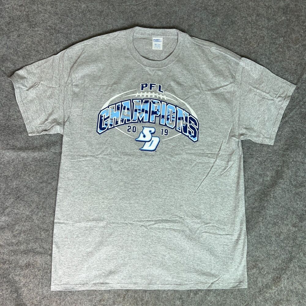San Diego Toreros Men Shirt Extra Large Gray Short Sleeve Tee 2019 NCAA Football